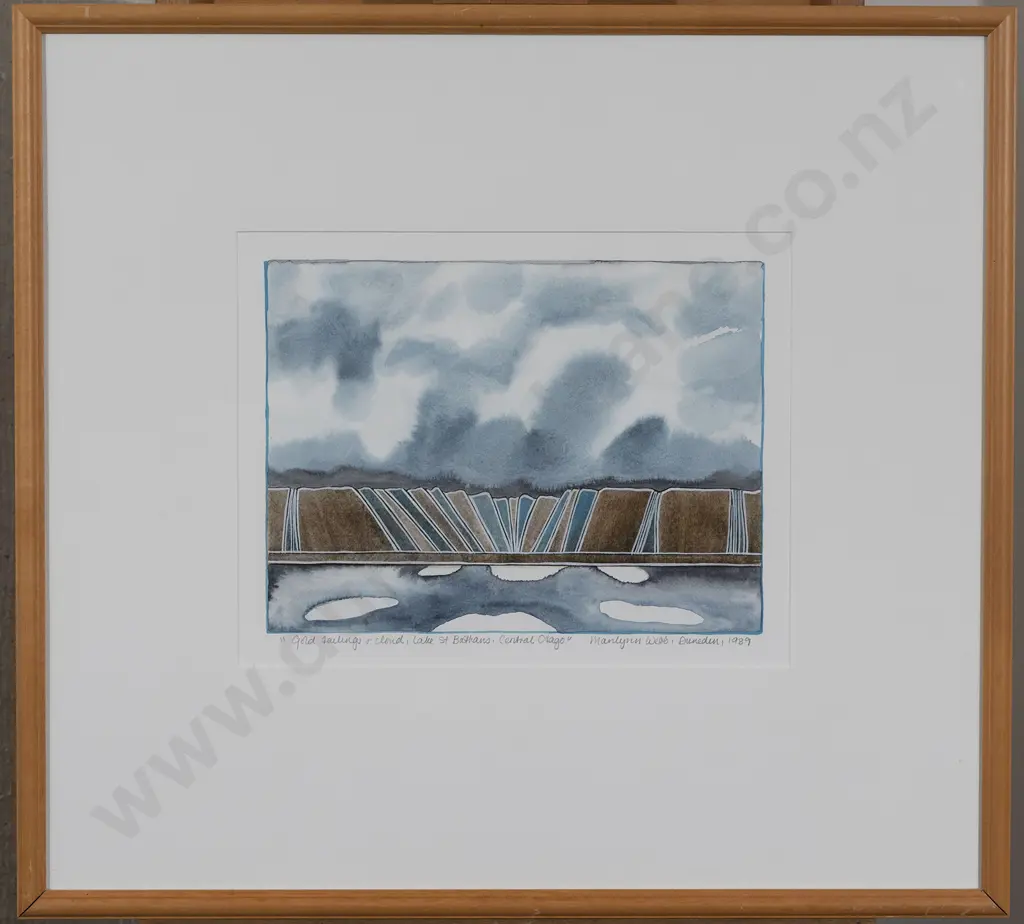 Marilyn Webb (b. 1937) - Gold Tailings & Cloud Image 1++