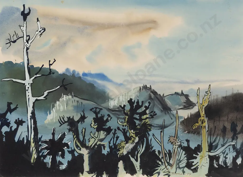 Denis Knight Turner (1924 - 2011) - Landscape with Trees Image 1++
