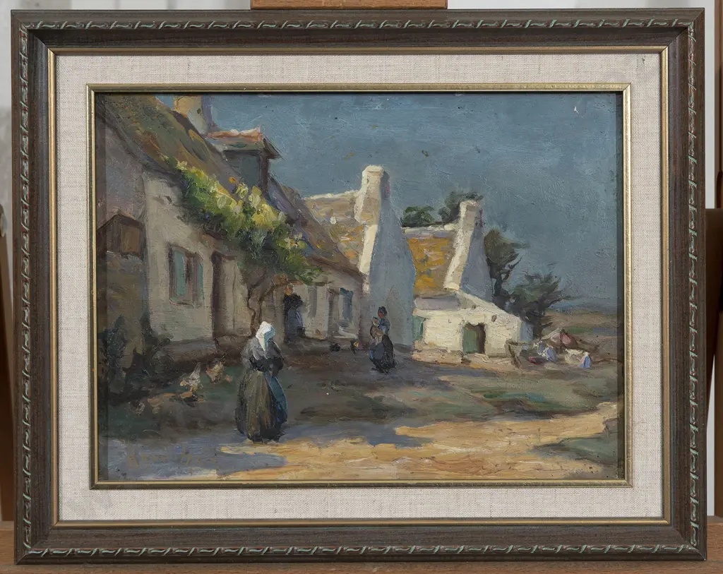 Kathleen (Kitty) Airini Vane (1891-1965) - European Cottage Scene Image 1++