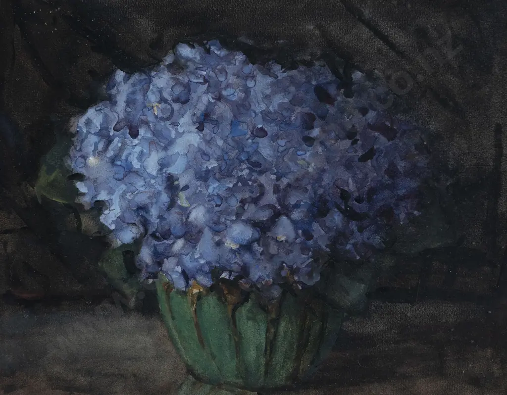 Maude Burge (1865 - 1957) - Violets Image 1++