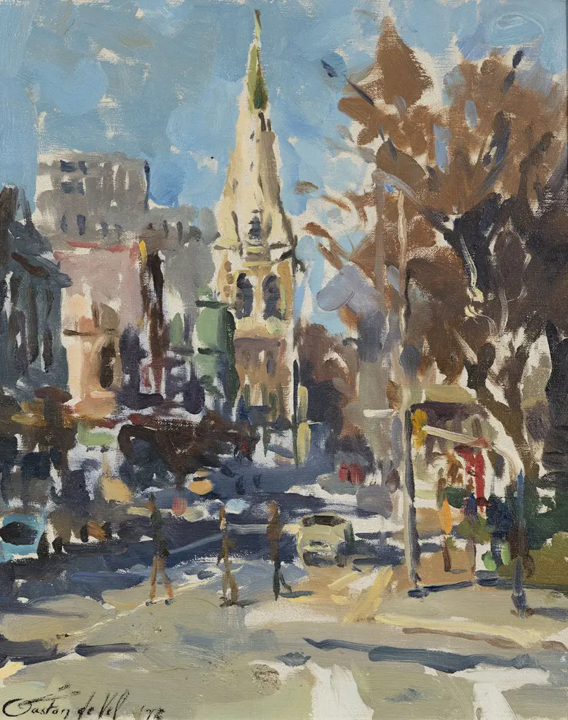 Gaston De Vel (1924 - 2010) - Untitled (Street Scene) Image 1++
