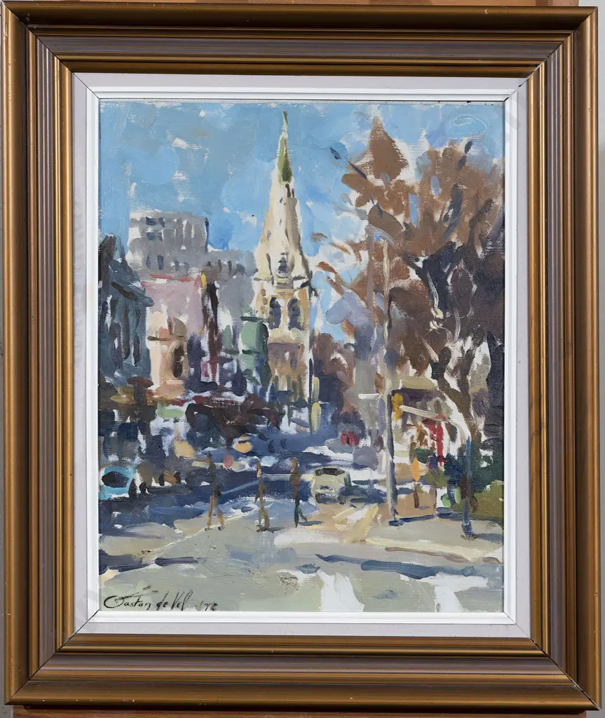 Gaston De Vel (1924 - 2010) - Untitled (Street Scene) Image 1++