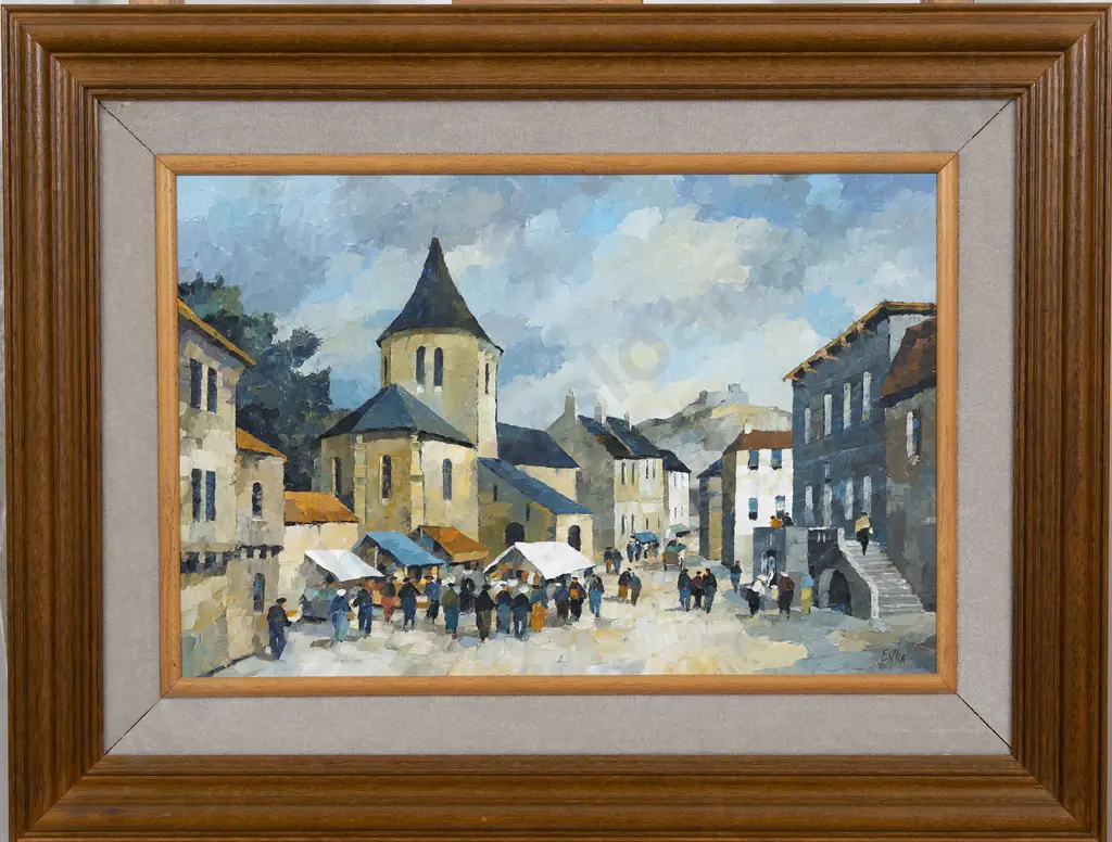 Tom Esplin (1915 - 2005) - Old Church in Auvergne Image 1++