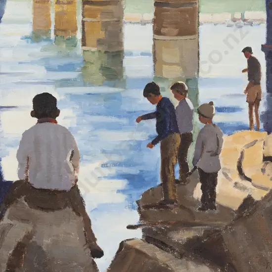 R. Browning Watson (1911-2002) - The Young Fishermen