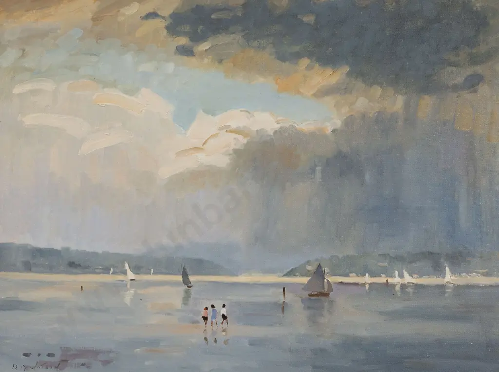 R. B. Watson (1911-2002) - Storm Clouds Paremata Image 1++