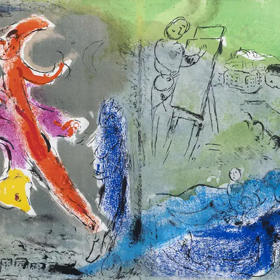 Marc Chagall (French/Russian 1887–1985) - Vision von Paris