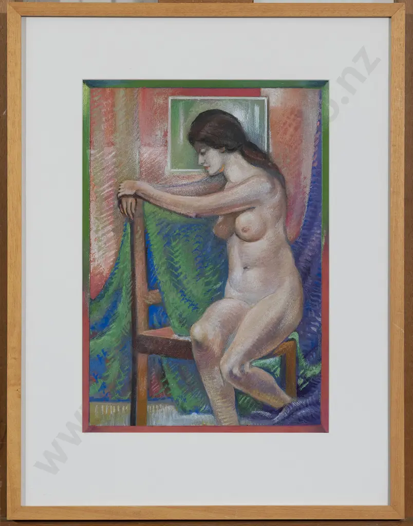 William James Reed (1908 - 1996) - Model Posed on Chair Image 1++