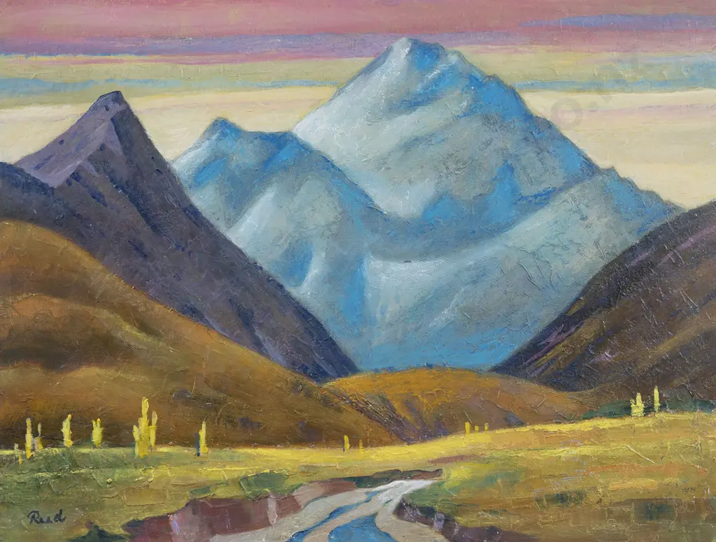 William James Reed (1908 - 1996) - Mount Aspiring Image 1++