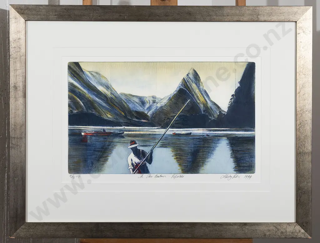 Stanley Palmer (b. 1936) - The Three Boatmen - Piopiotahi Image 1++
