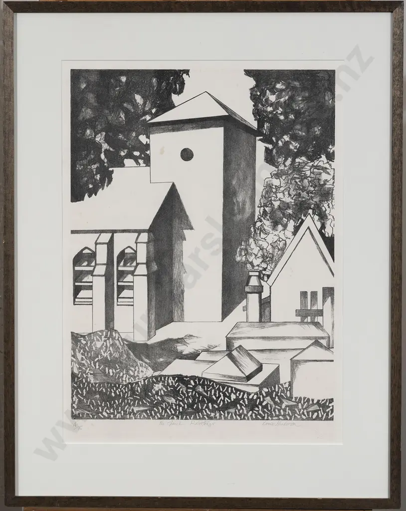 Louise Henderson (1902 - 1994) - The Church Image 1++