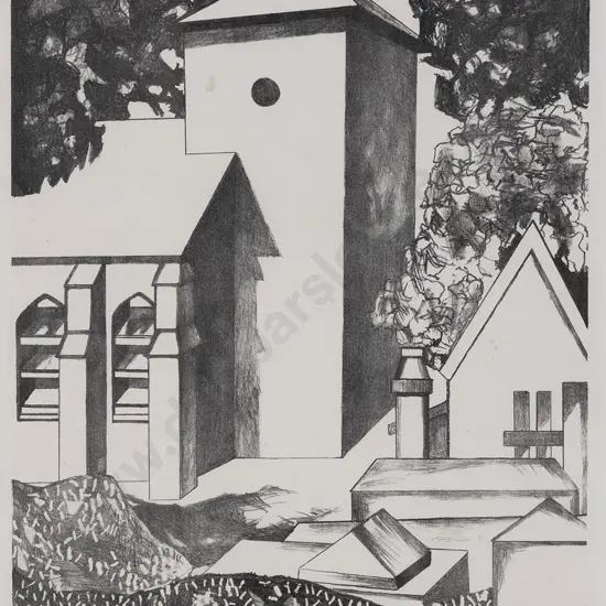 Louise Henderson (1902 - 1994) - The Church
