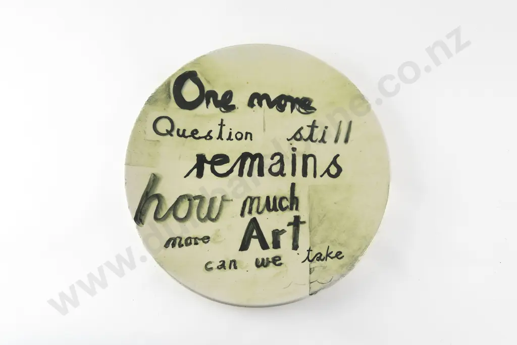Scott McFarlane (b.1966) - One More Question Still Remains How Much More Art Can We Take Image 1++