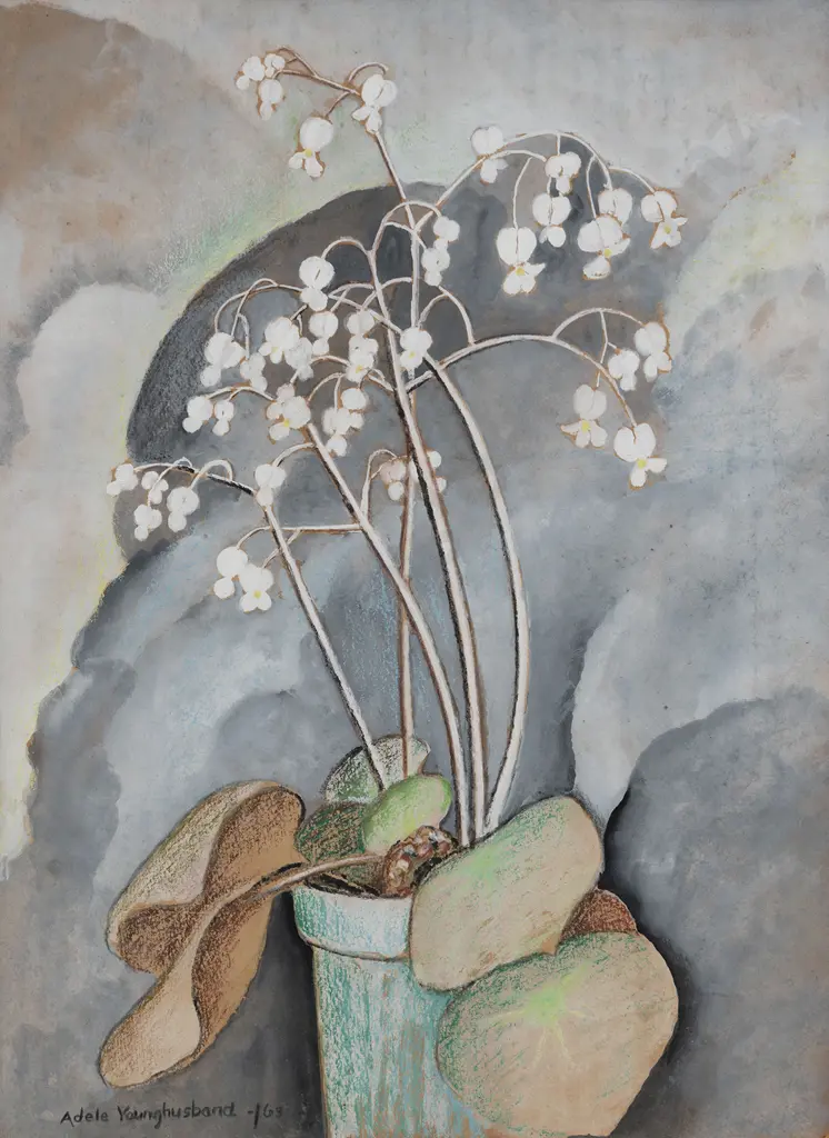 Adele Younghusband (1878-1969) - Begonia Still Life Image 1++