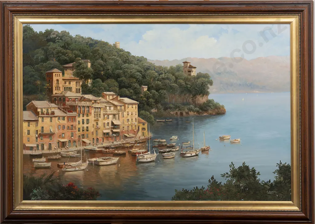 Sergio Cozzuol (Italian 1941) -  Portofino Italy Image 1++