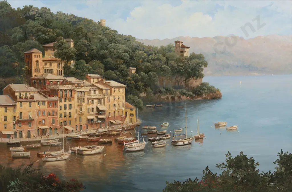 Sergio Cozzuol (Italian 1941) -  Portofino Italy Image 1++