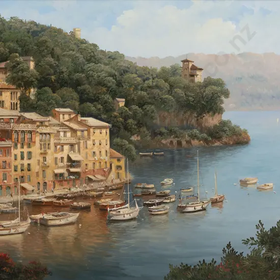 Sergio Cozzuol (Italian 1941) -  Portofino Italy