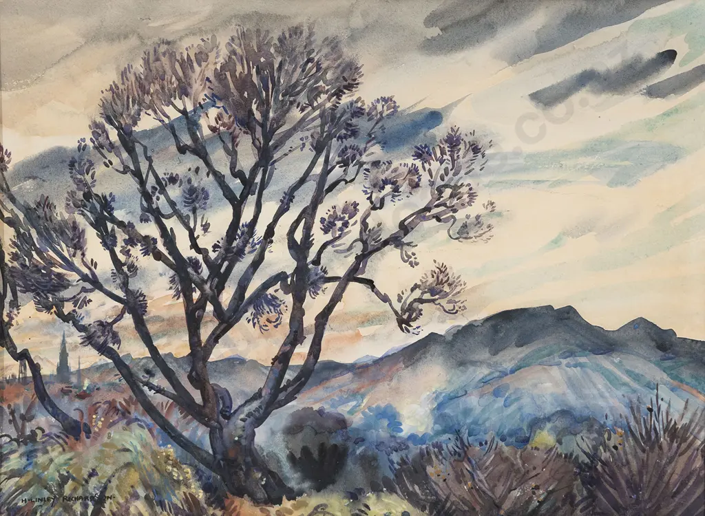 Harry Linley Richardson (1878 - 1947) - Untitled Evening Landscape Image 1++