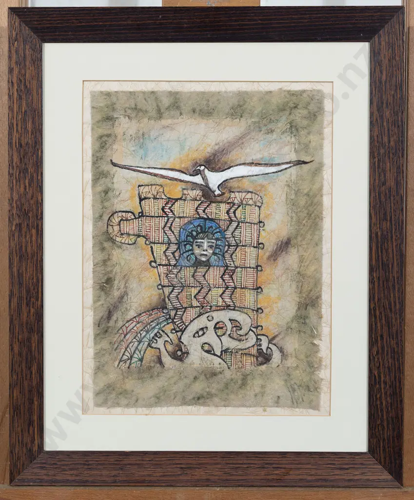 John Bevan Ford (1930 - 2005) - A Guardian for a Polynesian Sail Image 1++