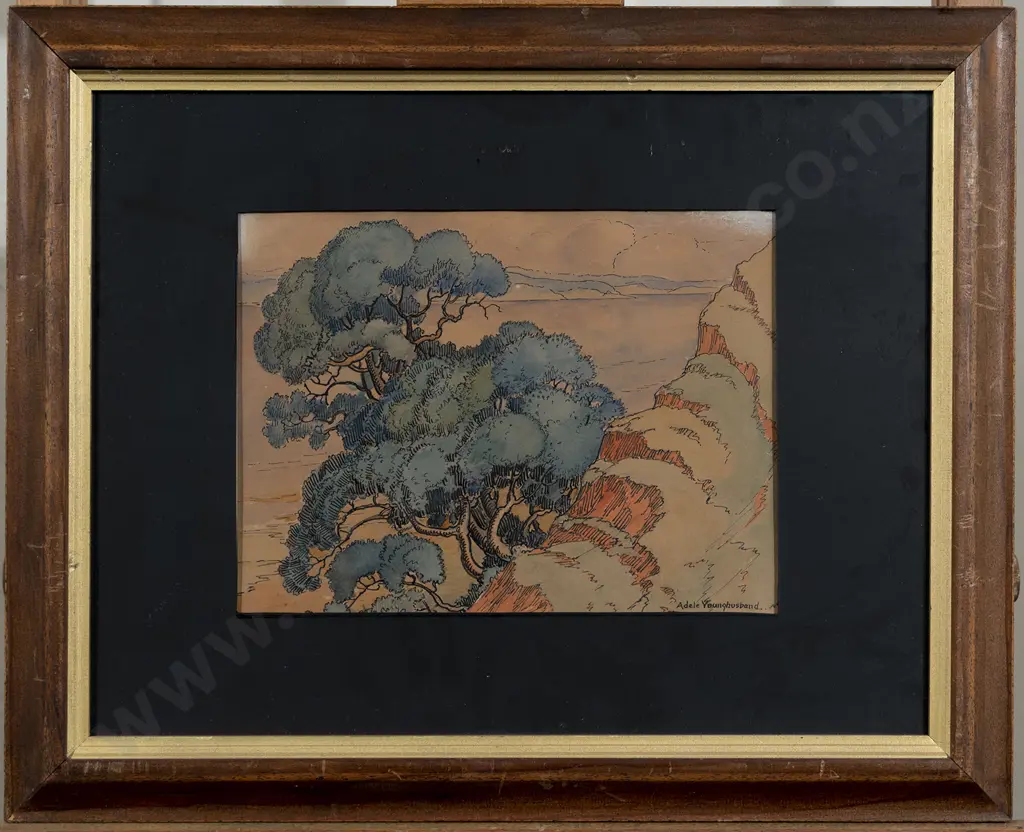 Adele Younghusband (1878-1969) - Pohutukawa Tree Image 1++