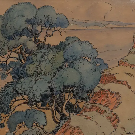 Adele Younghusband (1878-1969) - Pohutukawa Tree