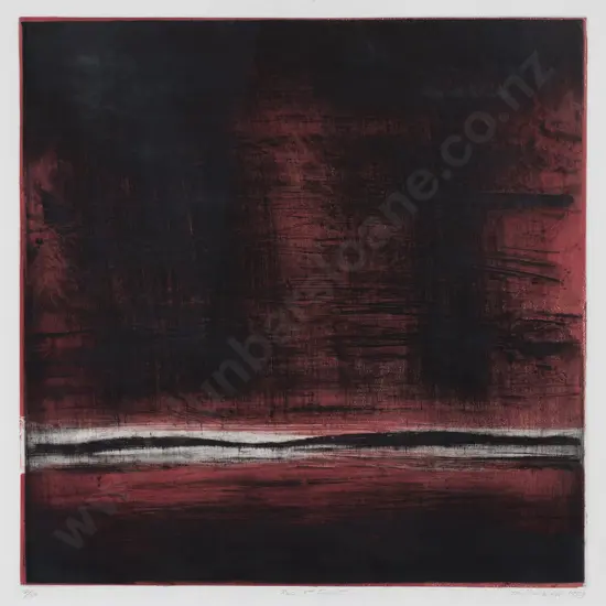 John Drawbridge (1930-2005) - Rain at Sunset
