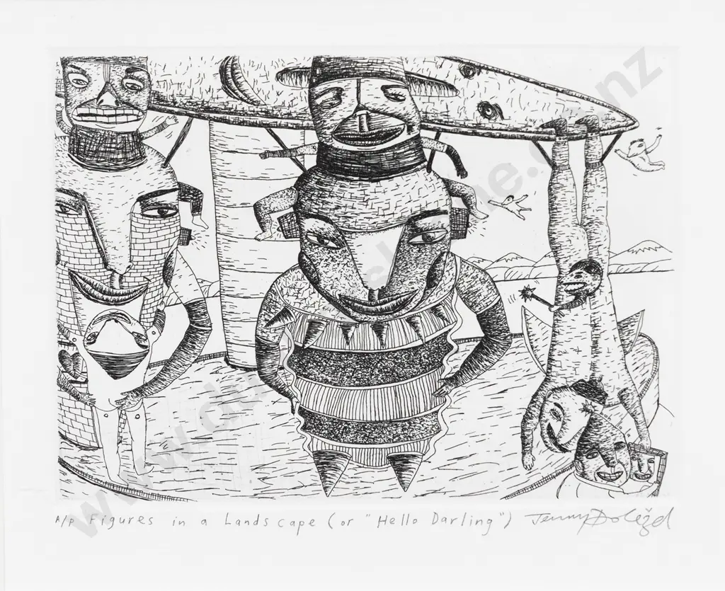Jenny Dolezel - Figures in a Landscape (or "Hello Darling) Image 1++