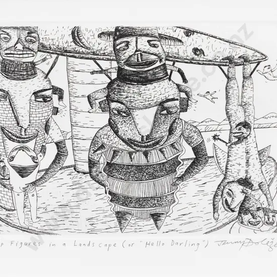 Jenny Dolezel - Figures in a Landscape (or "Hello Darling)