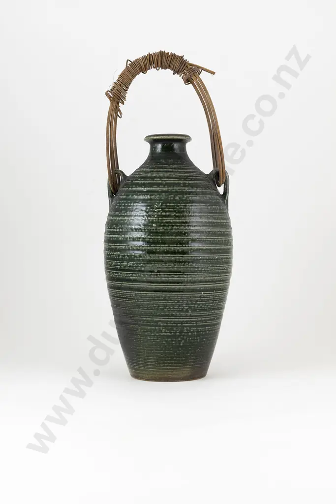 Mirek Smisek Stoneware Wine Flask Image 1++
