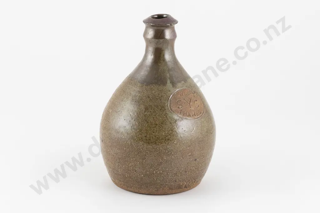 Barry Brickell 'Villa Maria' Wine Flask Image 1++