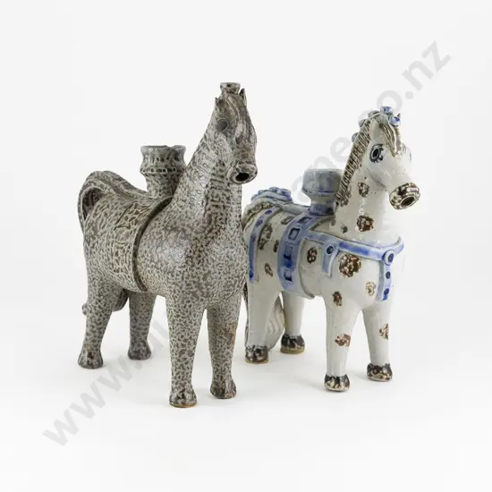 Two Juliet Peter Horse Candleholders