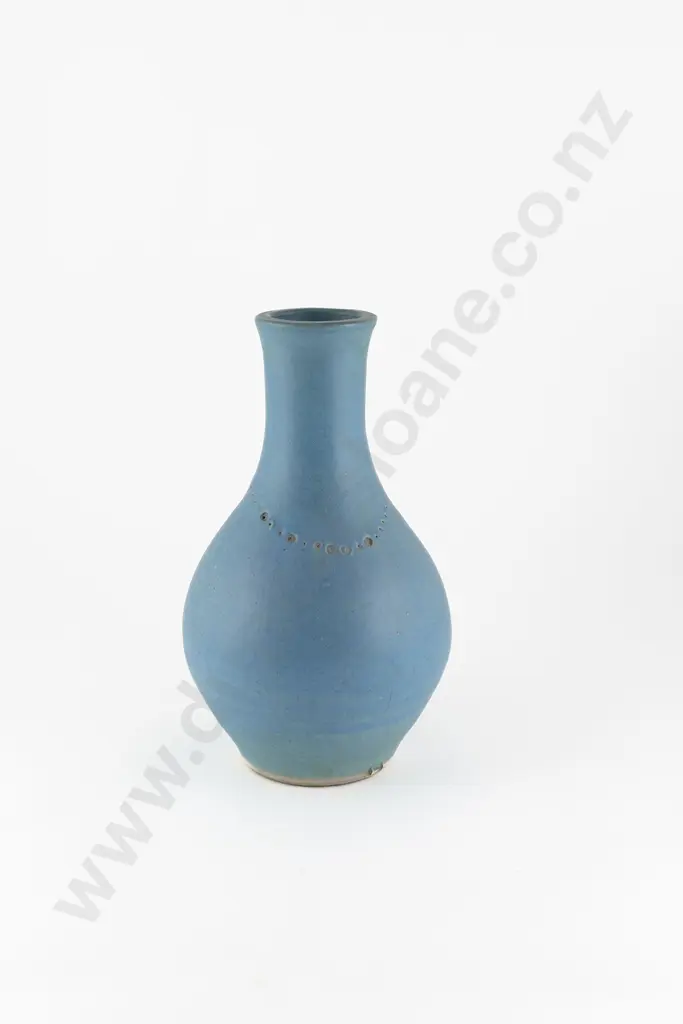 Len Castle Blue Vase Image 1++