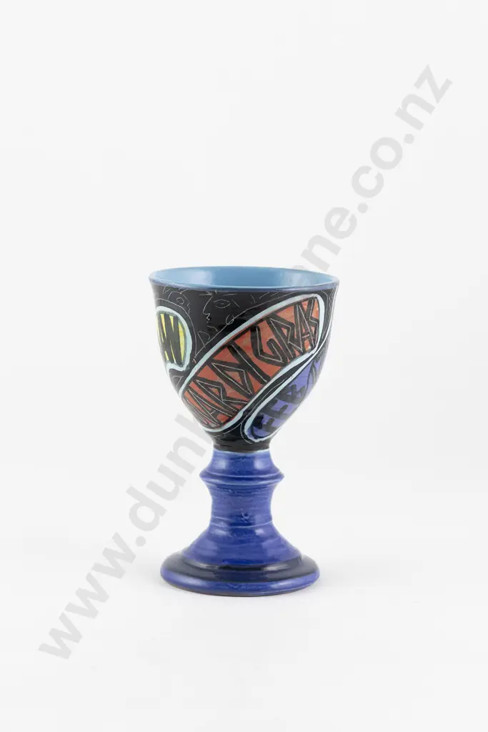 Warren Tippett Rare Mardi-Gra Goblet Image 1++