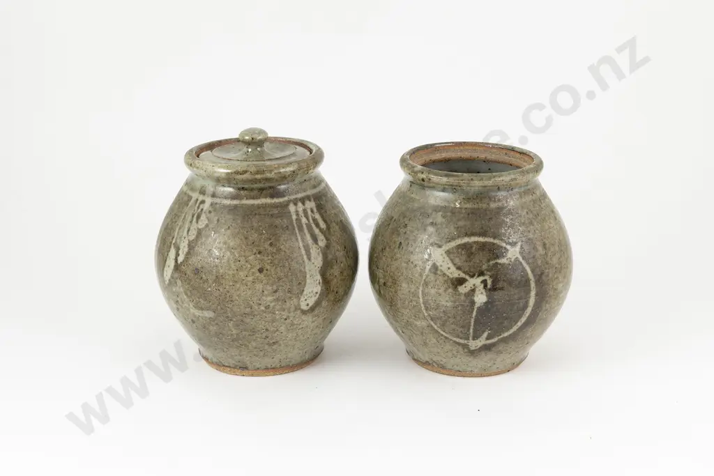 Paul Fisher Two Lidded Jars Image 1++