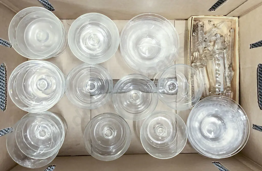 Two Box of Assorted Crystal and Glass Ware Image 1++