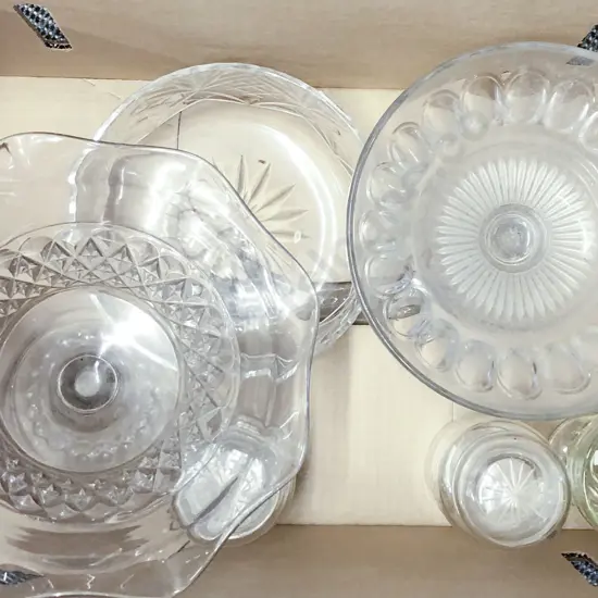 Two Box of Assorted Crystal and Glass Ware