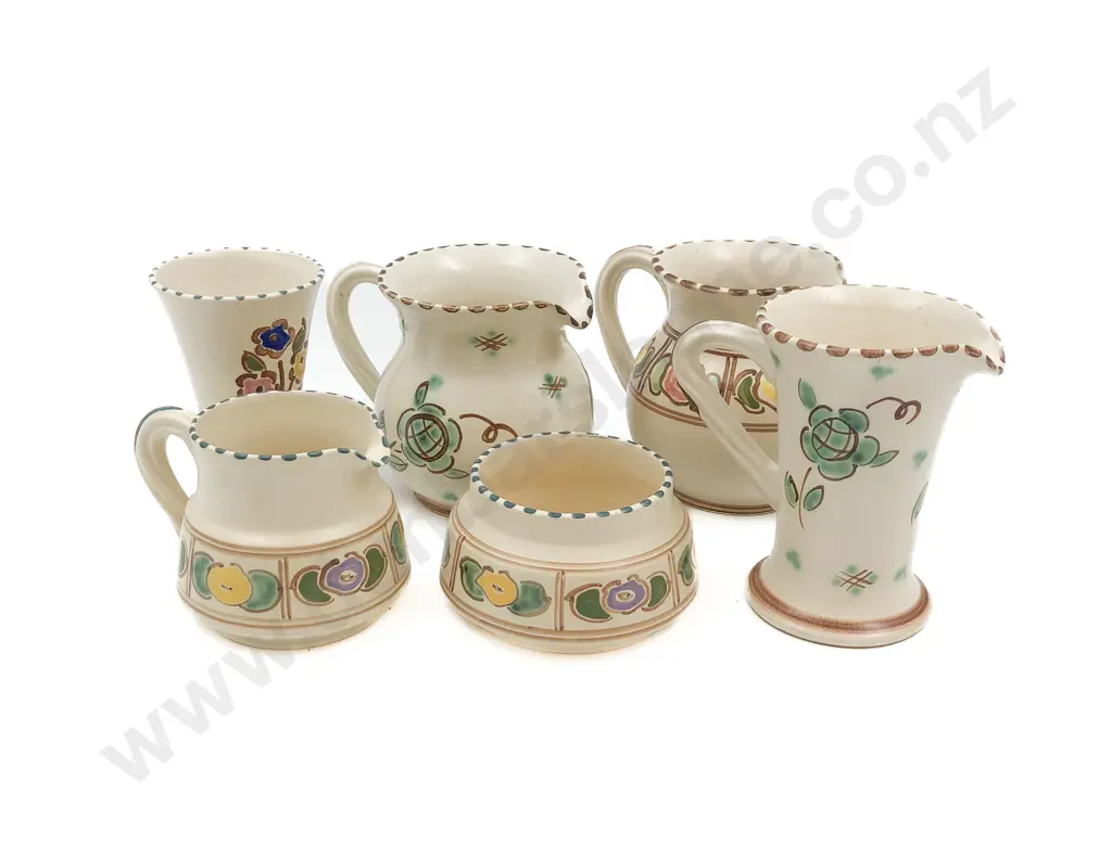 Six Pieces of Devon Pottery Image 1++