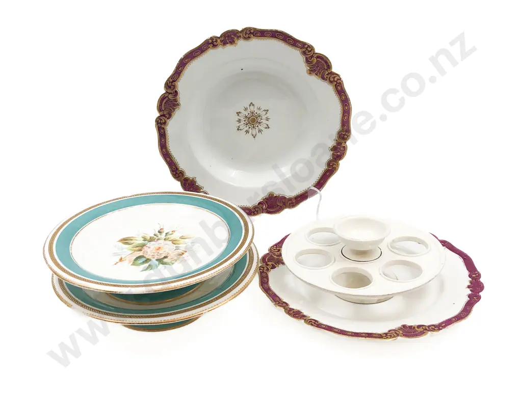 Quantity of Assorted Fancy China Plates Together with Egg Rest Image 1++