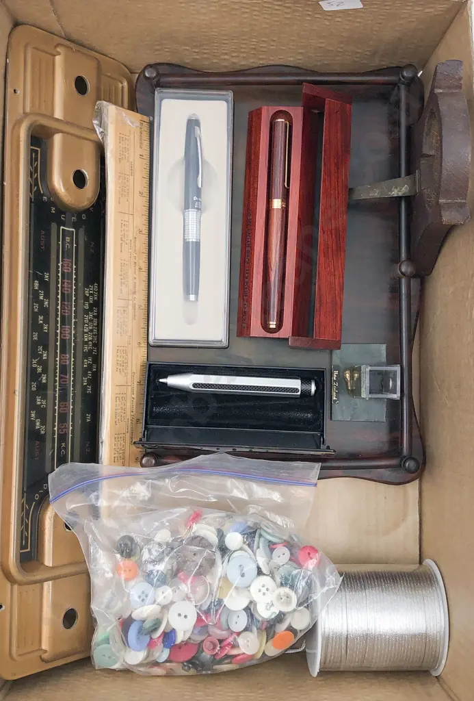 Quantity of Assorted Desk Items Together With Buttons etc Image 1++