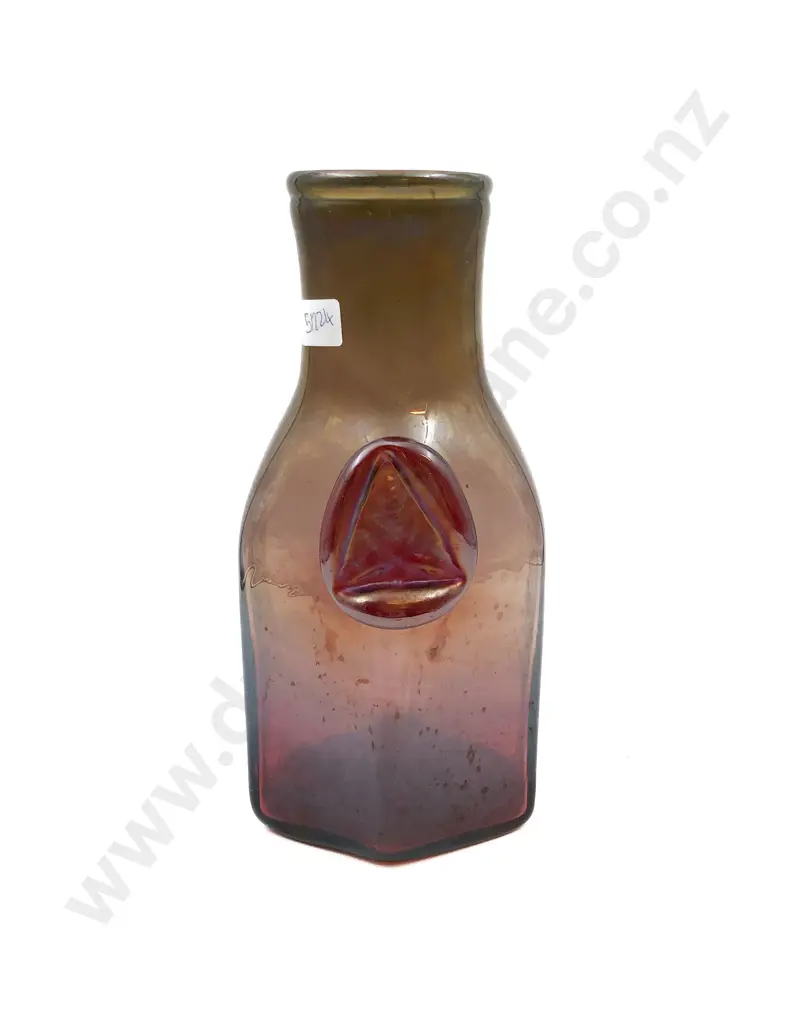 Art Glass Iridescent Flagon Image 1++