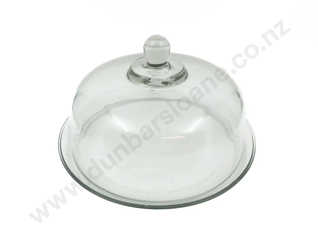 Glass Cake Plate & Dome Cover Image 1++