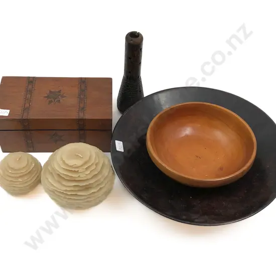 Quantity of Assorted Woodware etc incl Jewellery Box
