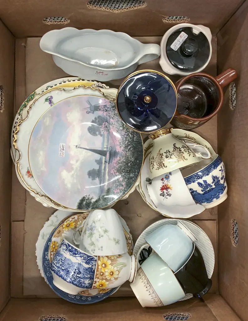 Box of Assorted Fancy China Image 1++