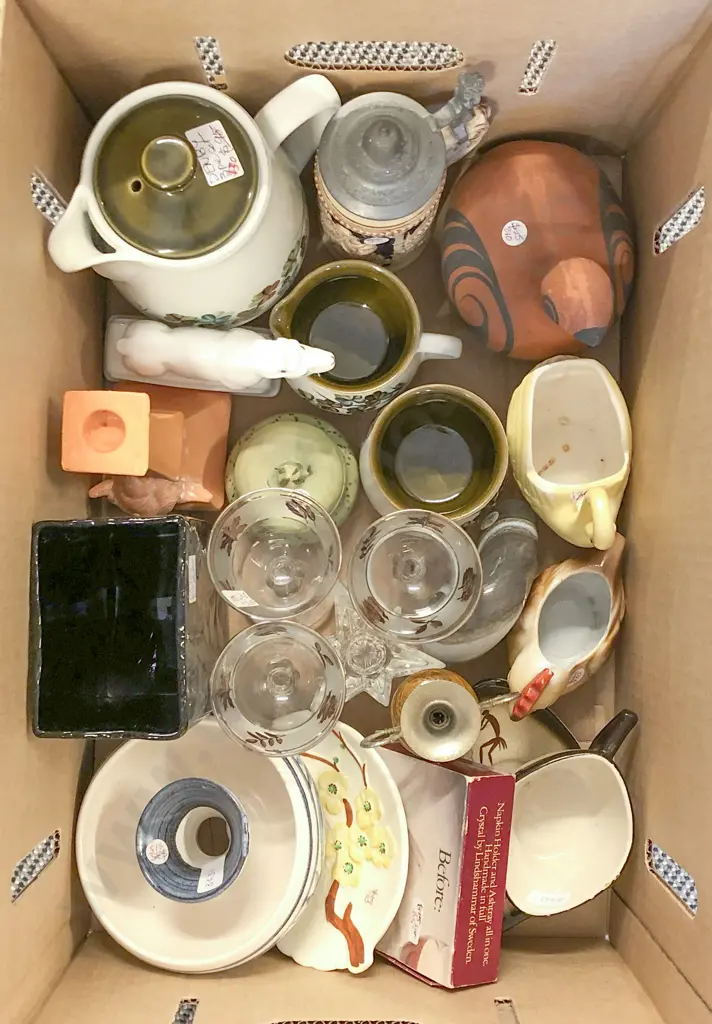 Two Boxes of Assorted China & Glassware etc Image 1++