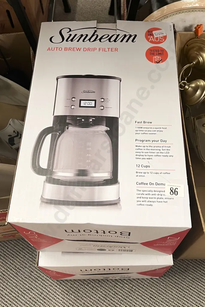 Two Boxed As New Sunbeam Auto Brew Drip Filter Coffee Machines Image 1++