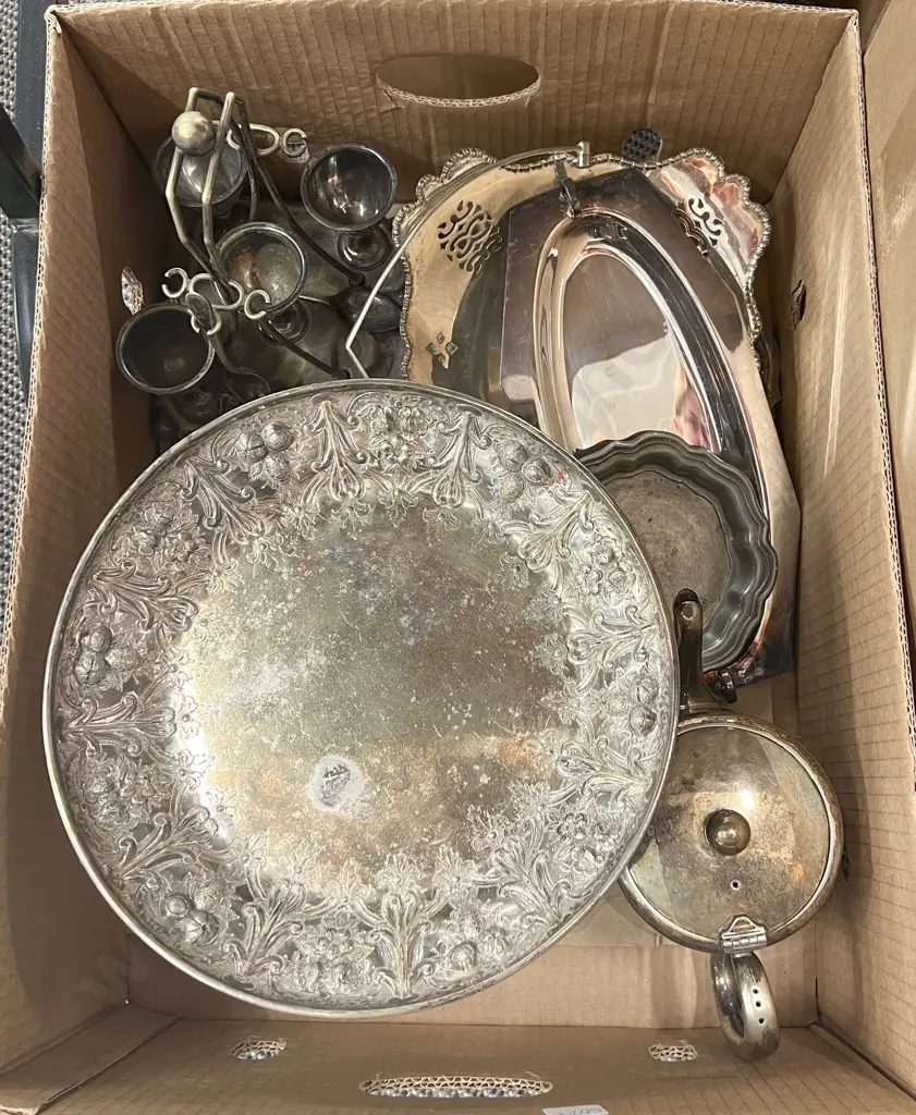 Box of Assorted S/P incl Comport Image 1++