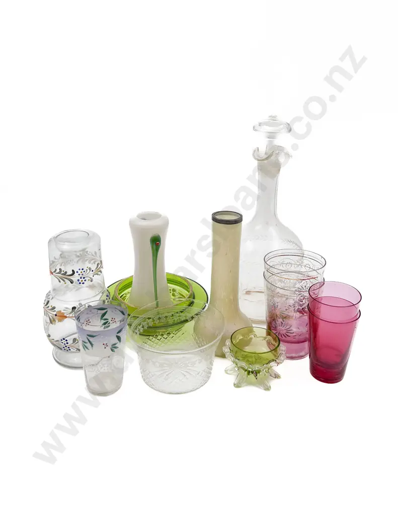 Quantity of Victorian Glass incl Decanter Image 1++