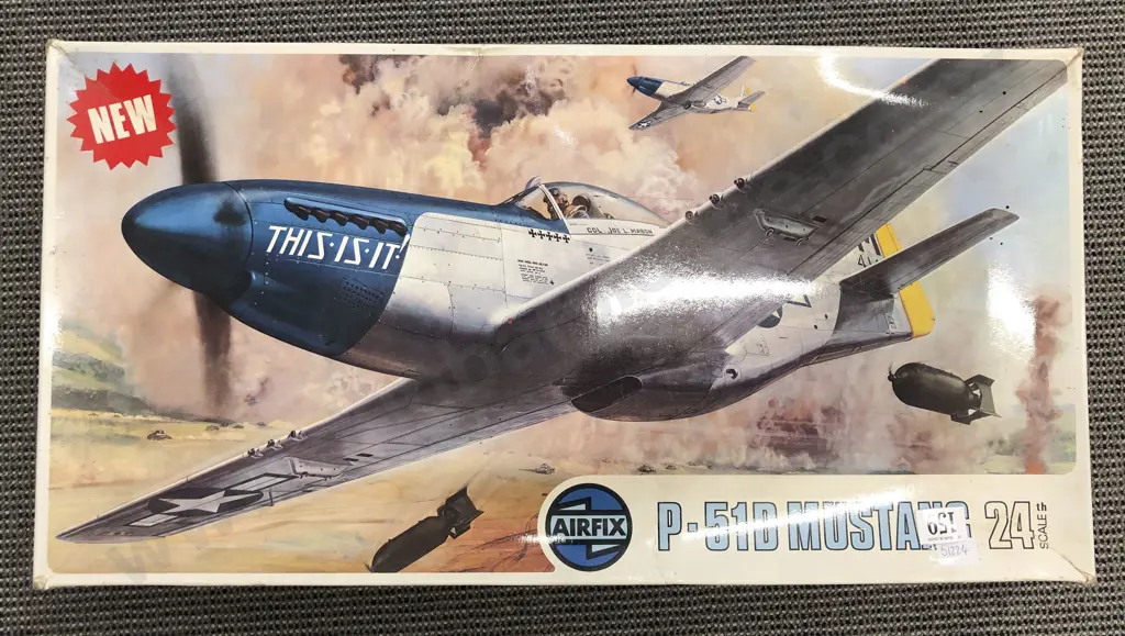 Boxed Airfix P-51D Mustang Model Kitset  24th Scale Image 1++