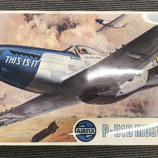 Boxed Airfix P-51D Mustang Model Kitset  24th Scale