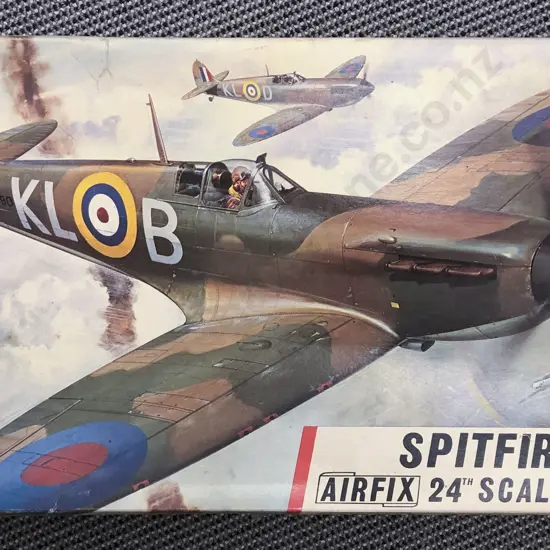 Boxed Airfix Spitfire together with Two Unboxed (faults)