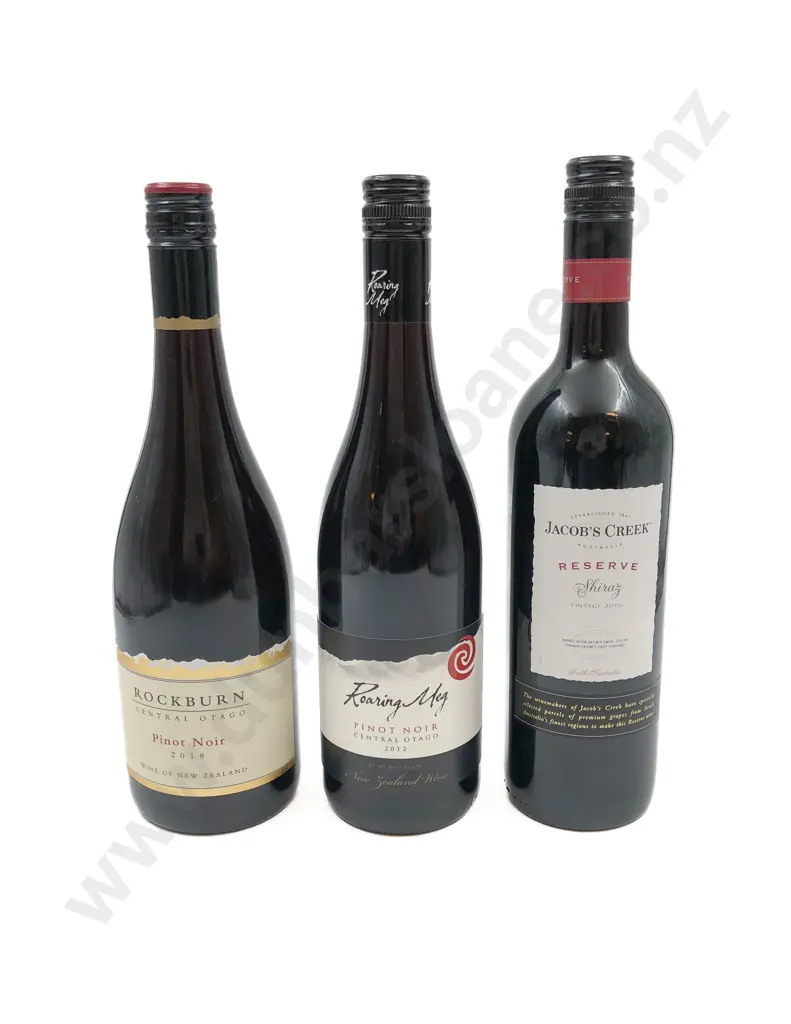 Three Bottles NZ Red Wine Image 1++